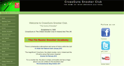 Desktop Screenshot of crossgunssnookerclub.com
